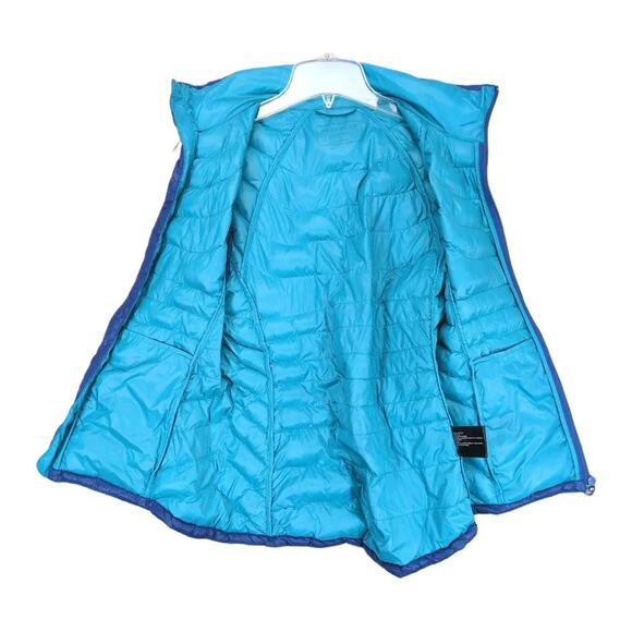 BERNARDO Goose Down Women's S Blue Full Zip Puffer Vest, Pockets Gorpcore - Picture 2 of 5